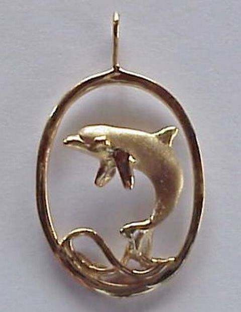 oval dolphin jewelry picture